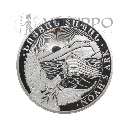 Armenia, 500 Dram Plata ( 1 OZ ley 999 mls ) Arca de Noé 2024, BU.
