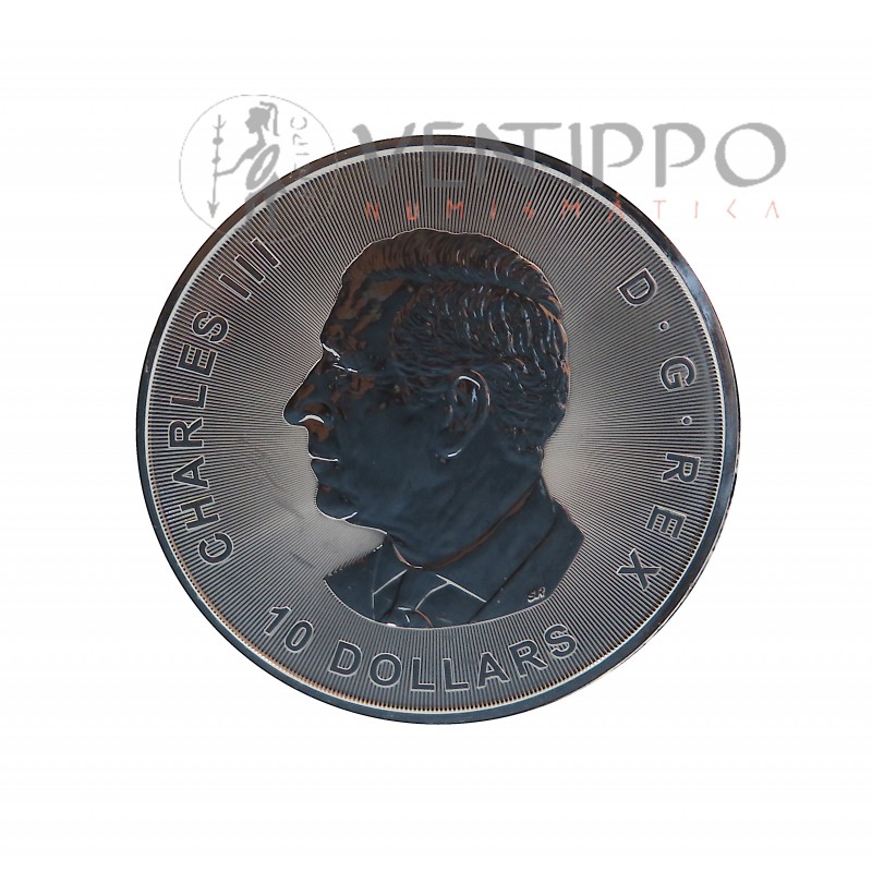 Canadá, 10 $ Plata ( 2 OZ ley 9999 mls ) Mamut 2024 S/C