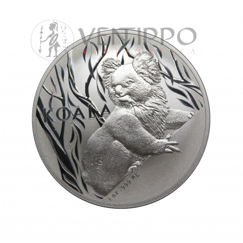 Australia, Dollar Plata ( 1 OZ ley 9999 mls ) 2024, Koala Ram, BU