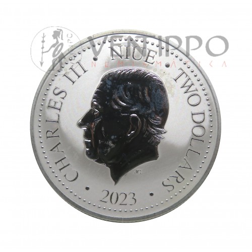 Niue, 2 $ Plata ( 1 OZ, ley 999 mls ) Phoenix 2023, BU