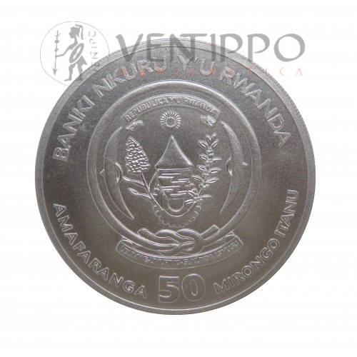 Ruanda, 50 Francs Plata ( 1 OZ ley 999 mls. ) Serie Naútica Cutty Sark, 2024, BU.