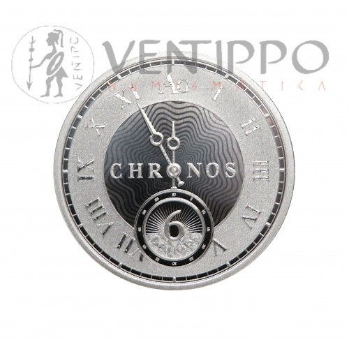 Tokelau, 6 Dollars Plata  ( 1 OZ ley 999 mls. ) Chronos 2024, BU.
