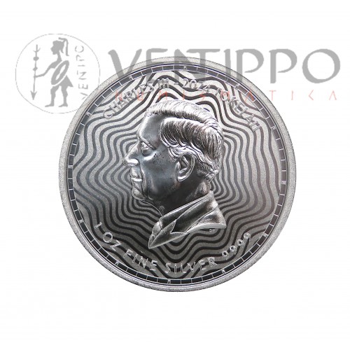 Tokelau, 6 Dollars Plata  ( 1 OZ ley 999 mls. ) Chronos 2024, BU.