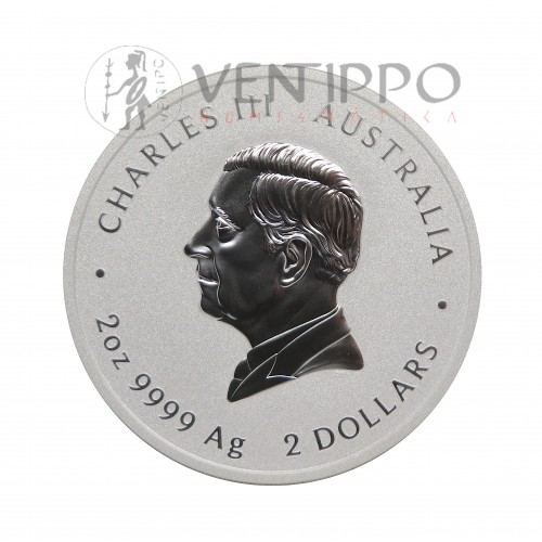 Australia, 2$ Plata ( 62'20 grs ley 9999 mls ) Año de la Serpiente III, 25, BU