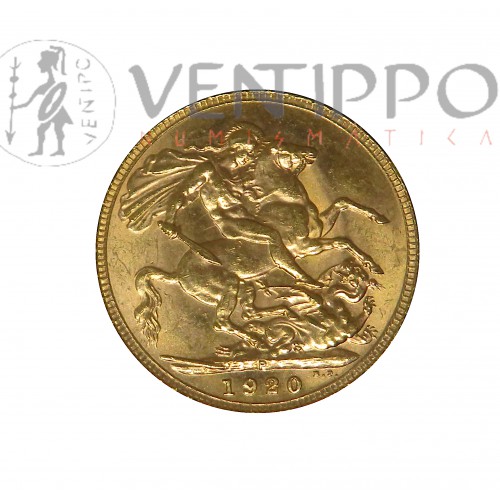 Australia, Sovereign Oro ( 7'99 grs ley 917 mls ) 1920 Perth, EBC-