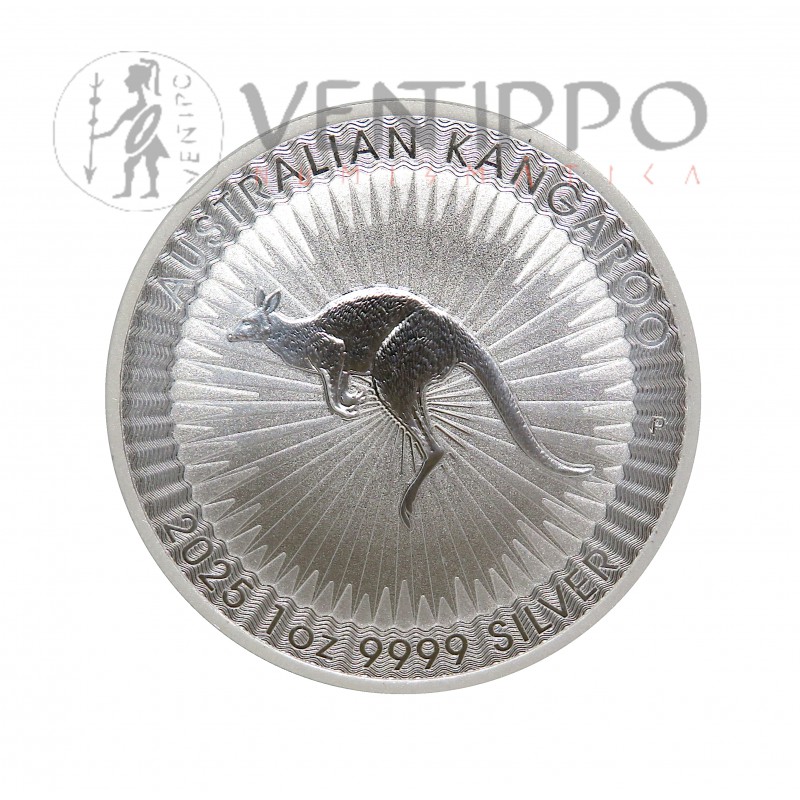 Australia, Dollar plata ( 1 OZ 9999 mls ) Canguro Perth 2025, BU