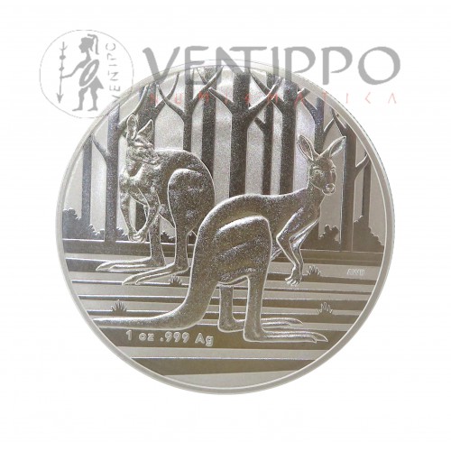 Australia, 1 $ Plata ( 1 OZ  9999 mls ) Canguro RAM 2024, BU