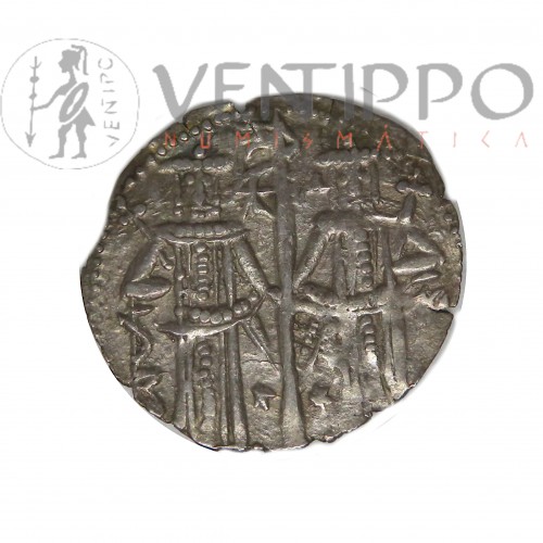 Bulgaria, Gnosso Plata Ivan Aleksandar y Mihail Asen IV, MBC+, escasa.