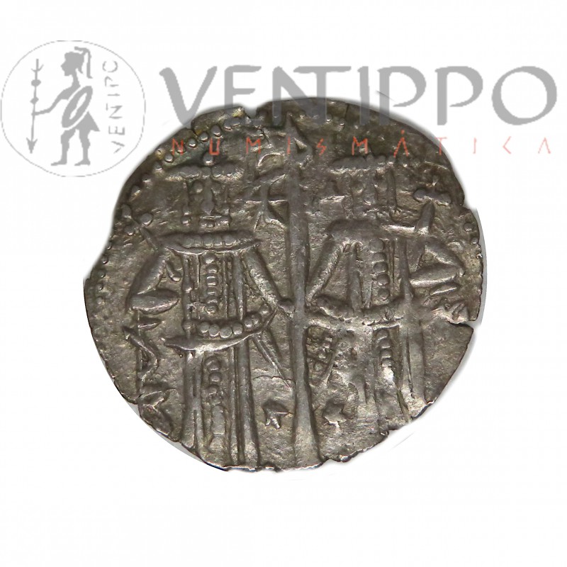 Bulgaria, Gnosso Plata Ivan Aleksandar y Mihail Asen IV, MBC+, escasa.
