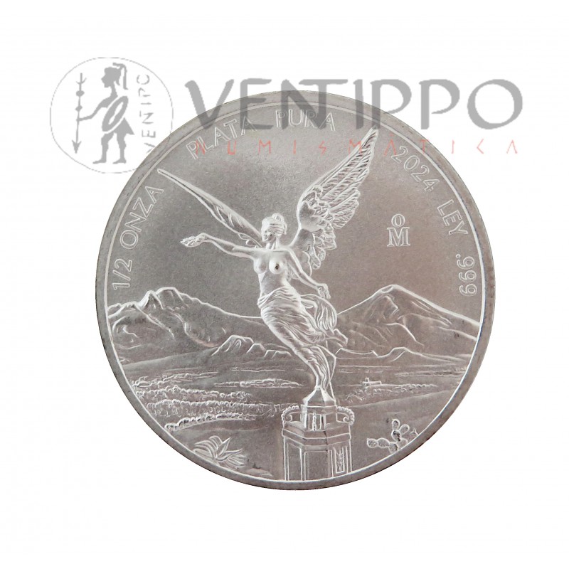 México, Set 4 monedas plata, Libertad 2024, BU Mate.