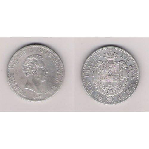 ESTADOS ALEMANES, BRUNSWICK-WOLFENSBUTTEL, THALER PLATA 1841