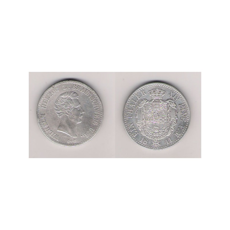 ESTADOS ALEMANES, BRUNSWICK-WOLFENSBUTTEL, THALER PLATA 1841