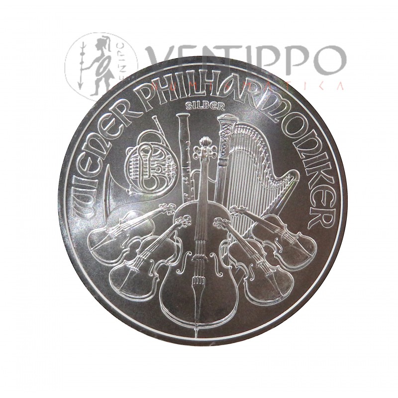 Austria, 1'5 € Plata ( 1 OZ 999 mls ) Filarmónica 2025, S/C