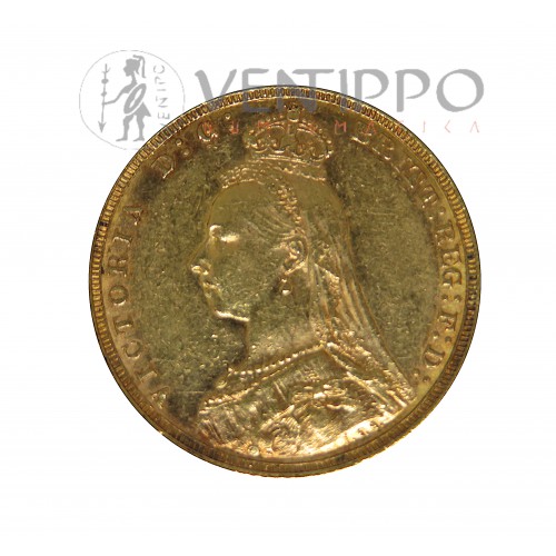 Australia, Sovereign Oro ( 8 grs. ley 917 mls ) Reina Victoria 1890, MBC+