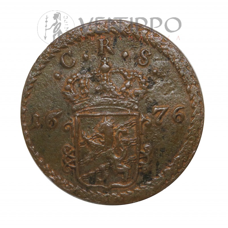 Suecia, 1 Ore, Carlos XI, 1676, MBC+