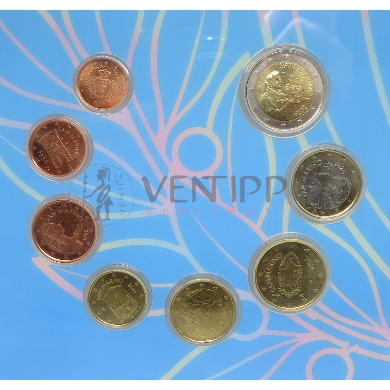 San Marino, Cartera ofical 8 Valores, 2024, FDC