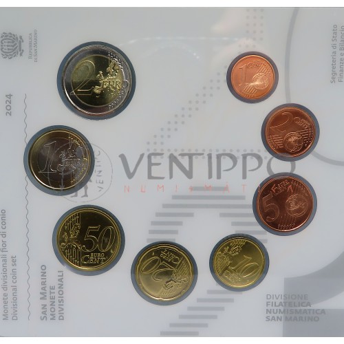San Marino, Cartera ofical 8 Valores, 2024, FDC