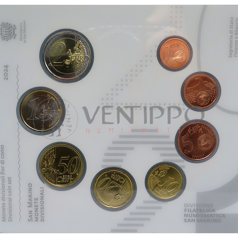 San Marino, Cartera ofical 8 Valores, 2024, FDC