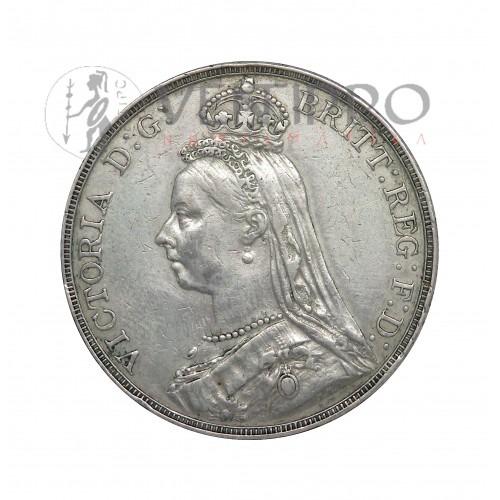 Gran Bretaña, Crown Plata , 1889 Reina Victoria, MBC+