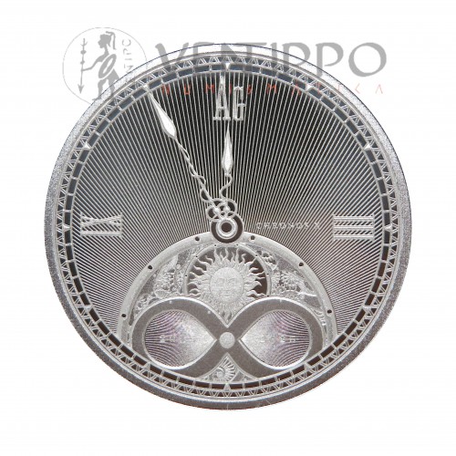 Niue, 2 $ Plata ( 1 OZ  ley 999 mls ) Chronos 2025, BU.