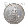 Suiza, 5 Francs Plata, Festival de tiro de Berna, 1885, MBC+