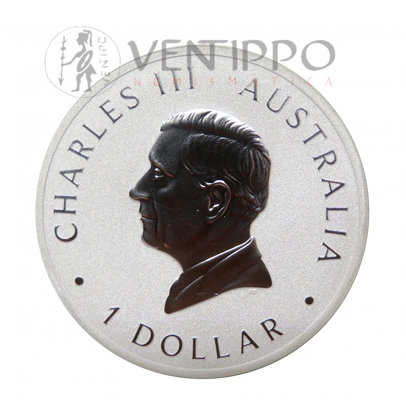 Australia, Dollar Plata ( 1 OZ ley 9999 mls ) Swan 2025, BU