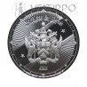 ST. Kitts & Nevis, 2 $ Plata ( 1 OZ ley 999 mls. ) Serie EC8 VII, Escudo de Armas, 2024, Prooflike.