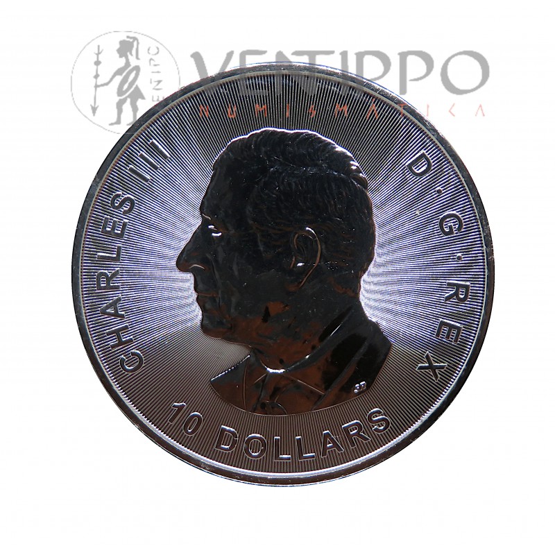 Canadá, 10 $ Plata ( 2 OZ ley 9999 mls ) Bull and Bear 2025, BU