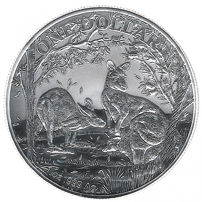 Australia, 1 $ plata ( 1 OZ. 999 mls. ) Canguro RAM 2019, BU