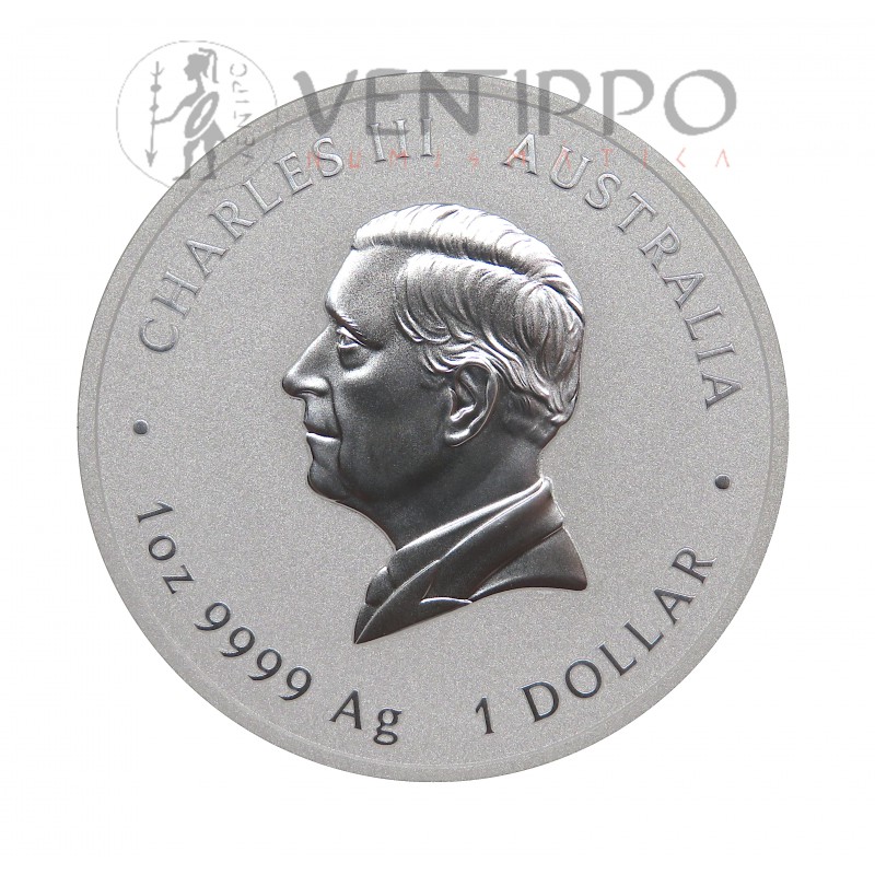 Australia, Dollar Plata ( 1 OZ  ley 9999 mls ) , Doble Fénix, 2025, BU.