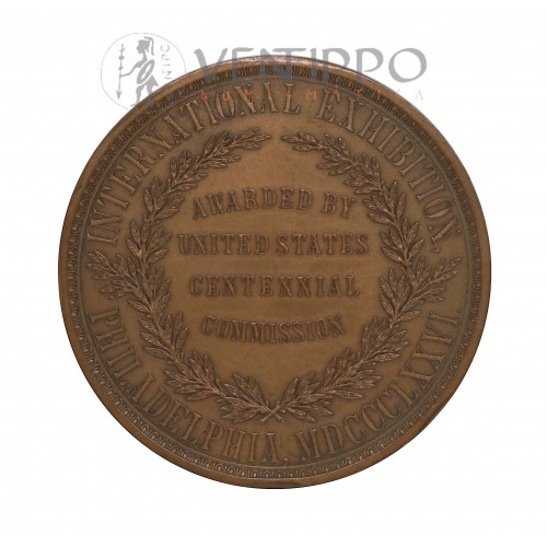 Estados Unidos , Medalla del Centenario de la Independencia, 1876 Philadelphia, EBC-