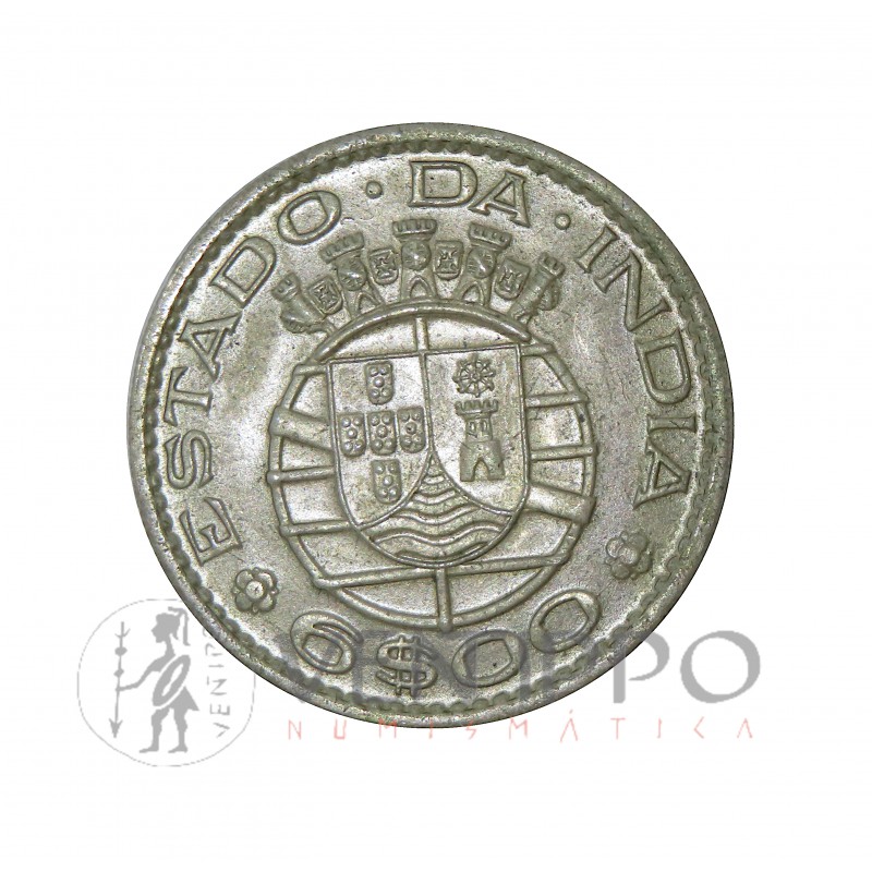 India Portuguesa, 6 Escudos 1959, Sin circular.