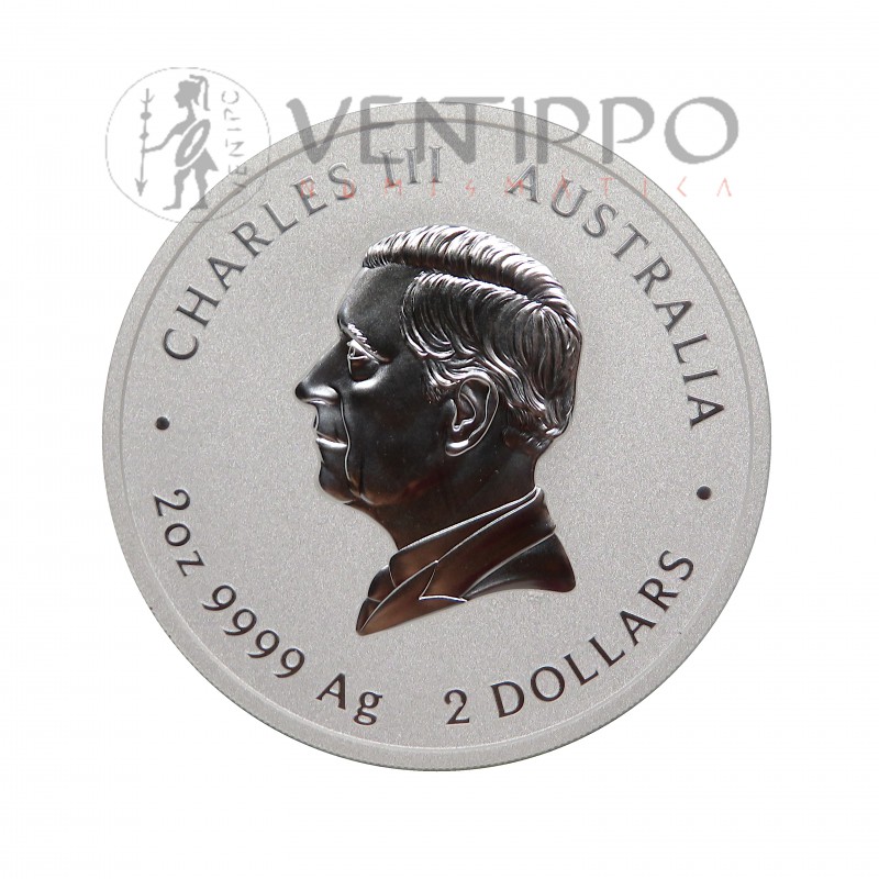 Australia, 2 $ plata (62,20 grs ley 9999 mls) Serie Lunar III, Año del Caballo 2026 BU