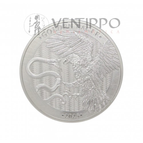 Malta, 5 € Plata ( 1 OZ ley 999 mls ) 2025, Golden Eagle, BU