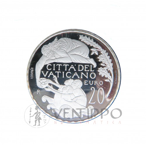 Vaticano, Estuche Proof, 8 valores + 20 € plata 2018