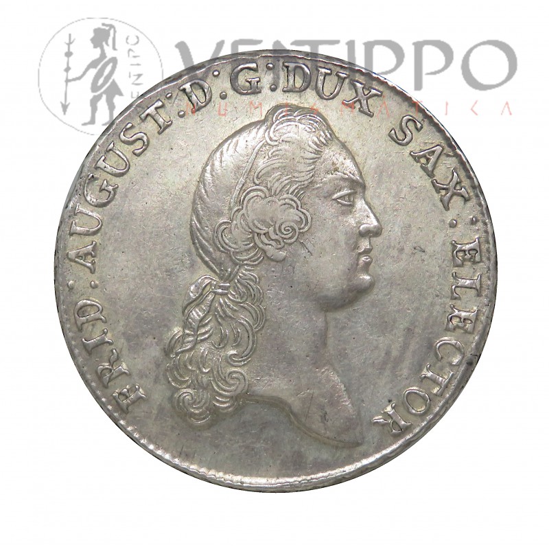 Estado de Sajonia Albertina, Thaler Plata, Federico Augusto III, 1778 MBC+