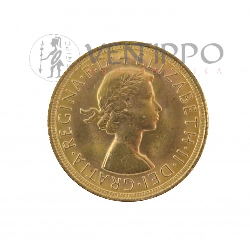 Gran Bretaña, One Sovereign Oro ( 7,99 grs. ley 917 mls ) Elizabeth II, 1968, EBC+