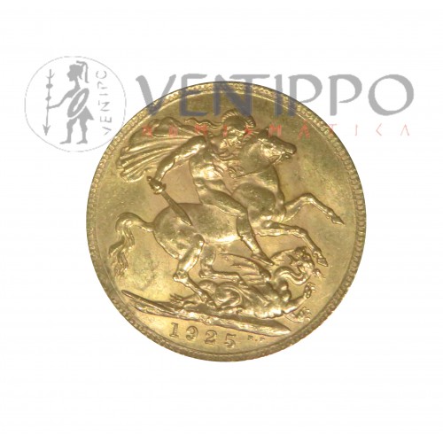 Sudáfrica, Sovereign Oro  ( 7, 99 grs, ley 917 mls ) 1925 Jorge V, EBC