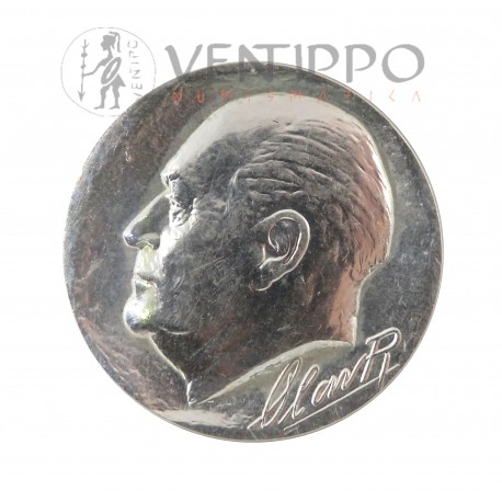 Noruega, 100 Kroner Plata, 25 Aniv. Reinado de Olav V, BU 1982.