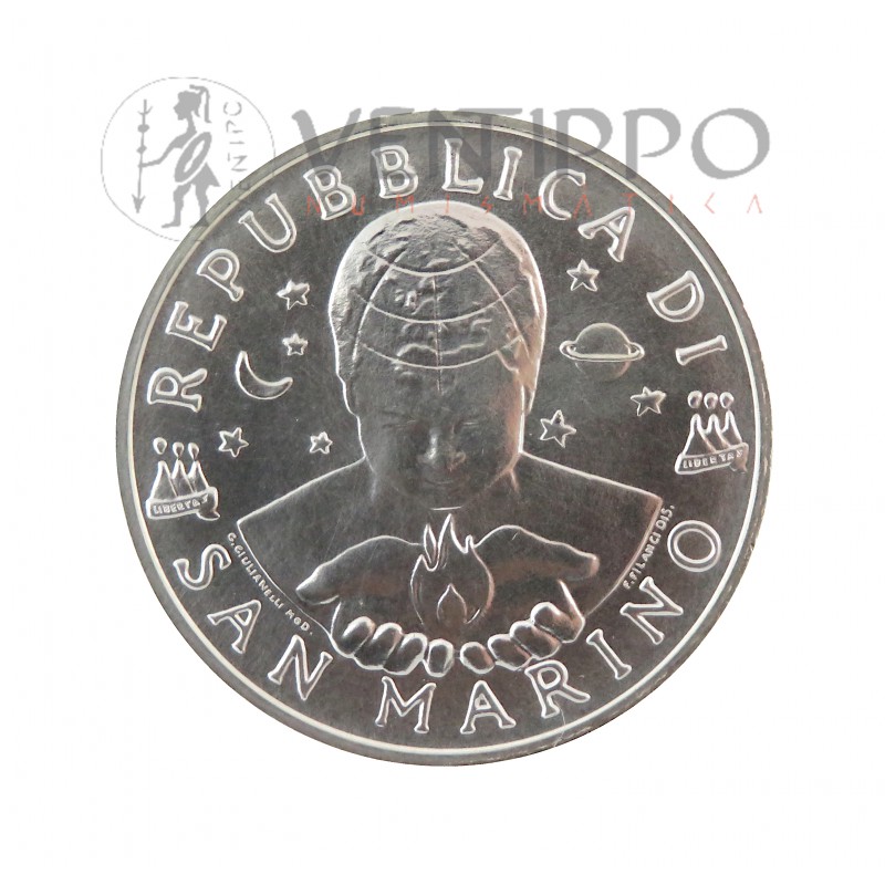 San Marino, 1000 Liras de Plata , 1997, El Hombre y la Expresión Artística, FDC