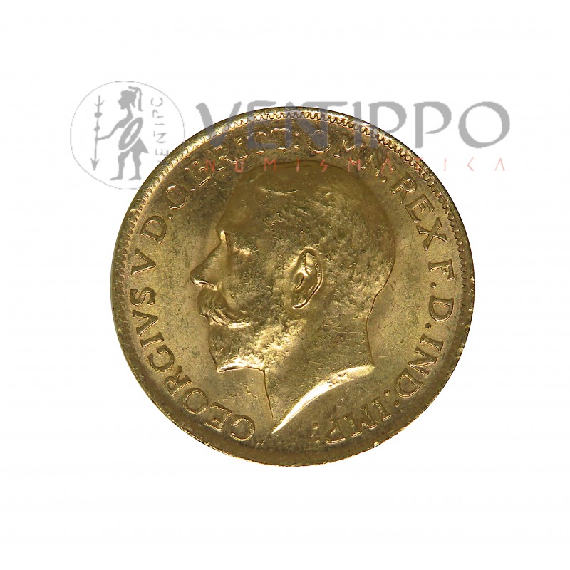 Australia, One Sovereign Oro ( 7'99 gramos ley 917 mls ) Jorge V, 1917, EBC