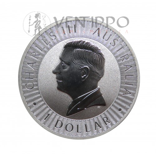 Australia, Dollar Plata ( 1 OZ ley 9999 mls ) Canguro Perth 2026, BU.