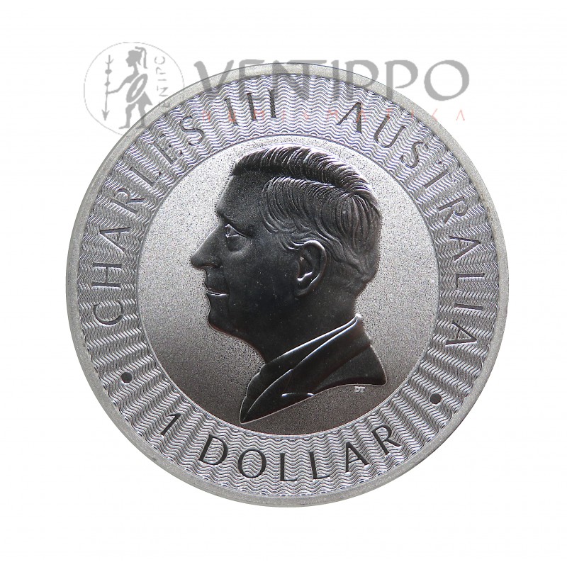 Australia, Dollar Plata ( 1 OZ ley 9999 mls ) Canguro Perth 2026, BU.