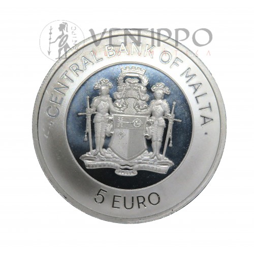 Malta, 5 € Plata ( 1 OZ ley 999 mls ) Lagartija de Malta, 2025, BU.