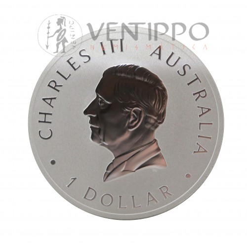 Australia, Dollar Plata ( 1 OZ ley 9999 mls ) Águila de cola 2026, BU