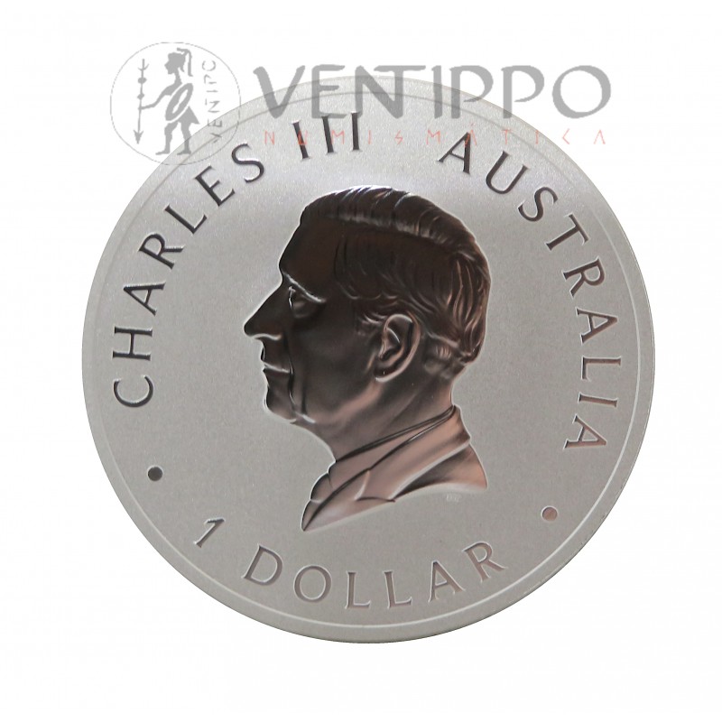 Australia, Dollar Plata ( 1 OZ ley 9999 mls ) Águila de cola 2026, BU