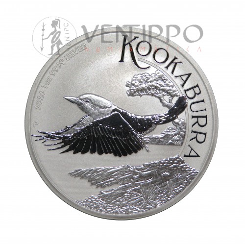Australia, Dollar Plata ( 1 O ley 9999 mls ) Kookaburra 2026, BU