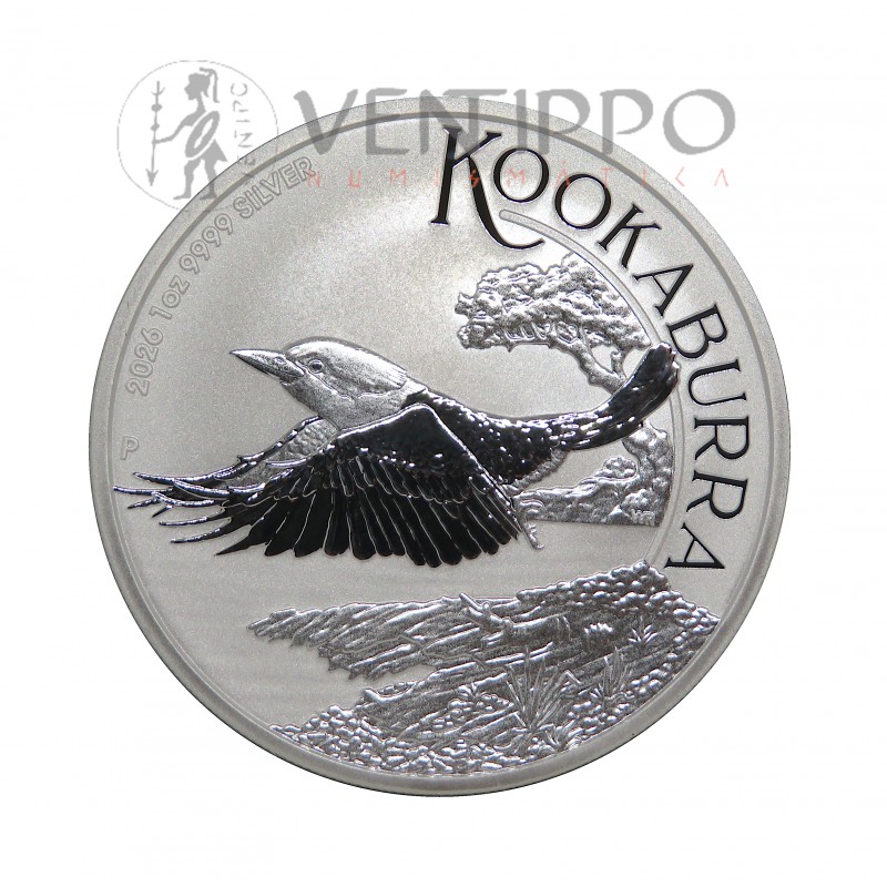 Australia, Dollar Plata ( 1 O ley 9999 mls ) Kookaburra 2026, BU