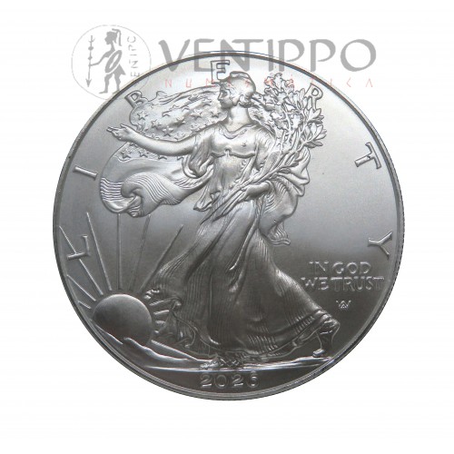 Estados Unidos, Dollar Plata ( 1 OZ ley 999 mls ) Liberty Eagle II 2026, BU.