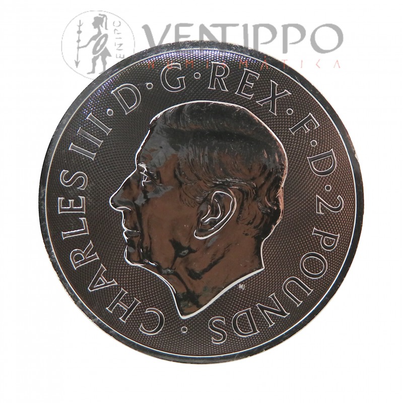 Gran Bretaña, 2 Pounds Plata ( 1 OZ ley 999 mls ) Nessie, 2026, BU